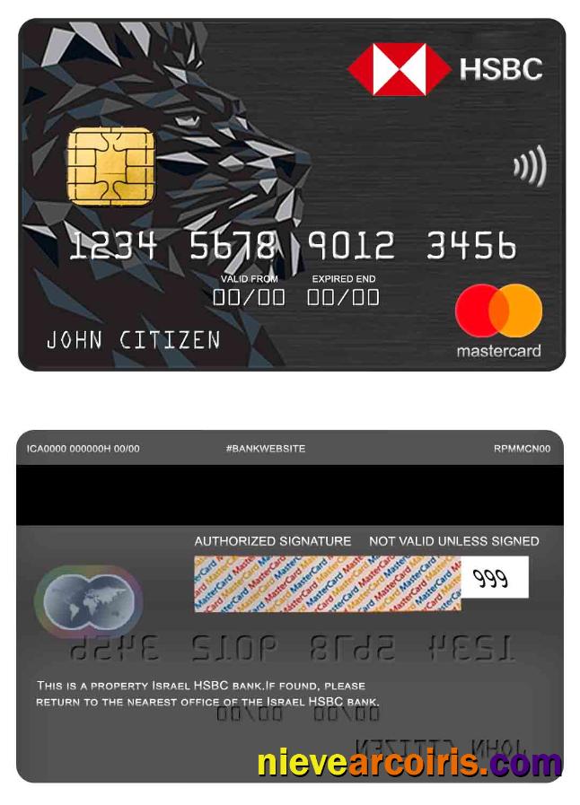Israel HSBC Bank mastercard